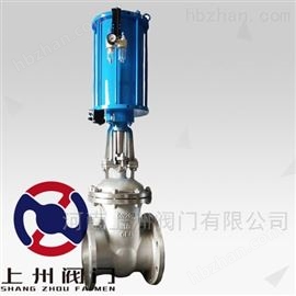 Z641WH-16P不(bù)鏽鋼氣動法蘭閘閥