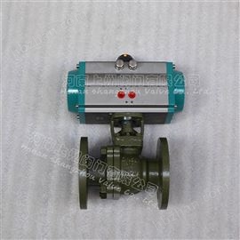 Q641F46氣動襯氟法蘭球閥